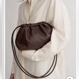 NWT Brie Léon Alma Bag in Chocolate Nappa